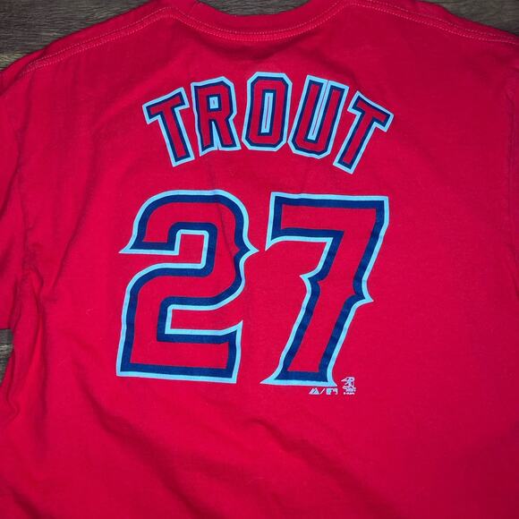 Los Angeles Angels MLB T Shirt Mike Trout 27 Adult XL - Picture 5 of 5